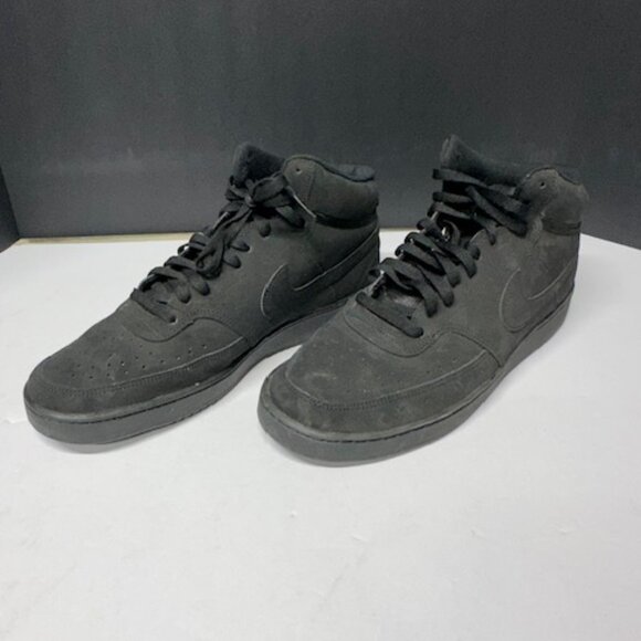 Nike Court Vision Mid Triple Black Men's Size 12 - Picture 2 of 12